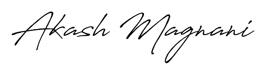 Turn your name Akash Magnani into a signature brand with Antro_Vectra_Bolder styling. Download in standard PNG or transparent format anytime. Akash Magnani signature style 7 images and pictures png