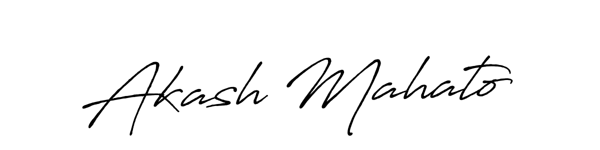 Akash Mahato stylish signature style. Best Handwritten Sign (Antro_Vectra_Bolder) for my name. Handwritten Signature Collection Ideas for my name Akash Mahato. Akash Mahato signature style 7 images and pictures png