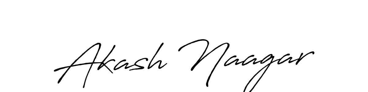 How to make Akash Naagar signature? Antro_Vectra_Bolder is a professional autograph style. Create handwritten signature for Akash Naagar name. Akash Naagar signature style 7 images and pictures png