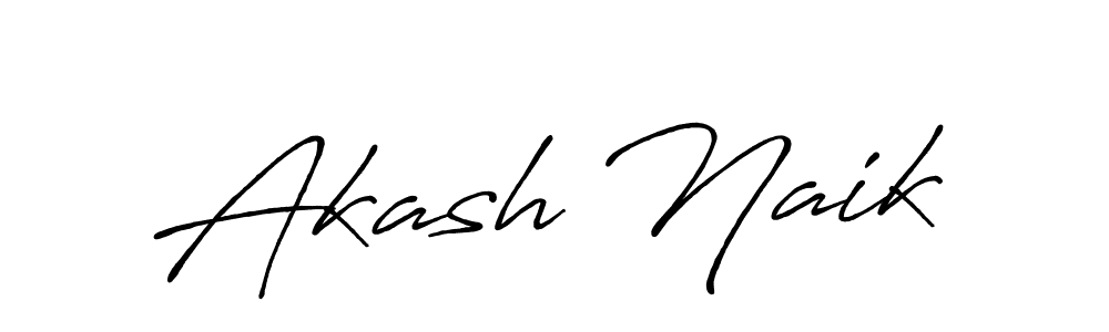 Design your own signature with our free online signature maker. With this signature software, you can create a handwritten (Antro_Vectra_Bolder) signature for name Akash Naik. Akash Naik signature style 7 images and pictures png