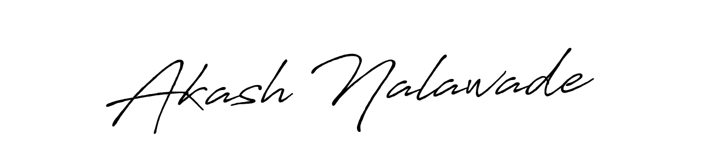 Akash Nalawade stylish signature style. Best Handwritten Sign (Antro_Vectra_Bolder) for my name. Handwritten Signature Collection Ideas for my name Akash Nalawade. Akash Nalawade signature style 7 images and pictures png