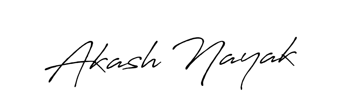 It looks lik you need a new signature style for name Akash Nayak. Design unique handwritten (Antro_Vectra_Bolder) signature with our free signature maker in just a few clicks. Akash Nayak signature style 7 images and pictures png