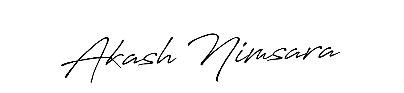 How to Draw Akash Nimsara signature style? Antro_Vectra_Bolder is a latest design signature styles for name Akash Nimsara. Akash Nimsara signature style 7 images and pictures png