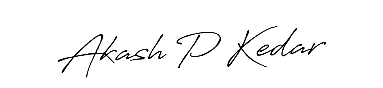 It looks lik you need a new signature style for name Akash P Kedar. Design unique handwritten (Antro_Vectra_Bolder) signature with our free signature maker in just a few clicks. Akash P Kedar signature style 7 images and pictures png
