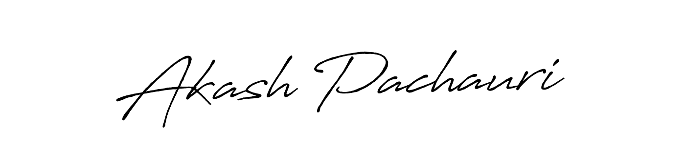 Make a beautiful signature design for name Akash Pachauri. With this signature (Antro_Vectra_Bolder) style, you can create a handwritten signature for free. Akash Pachauri signature style 7 images and pictures png