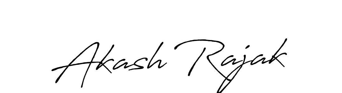 Make a beautiful signature design for name Akash Rajak. With this signature (Antro_Vectra_Bolder) style, you can create a handwritten signature for free. Akash Rajak signature style 7 images and pictures png