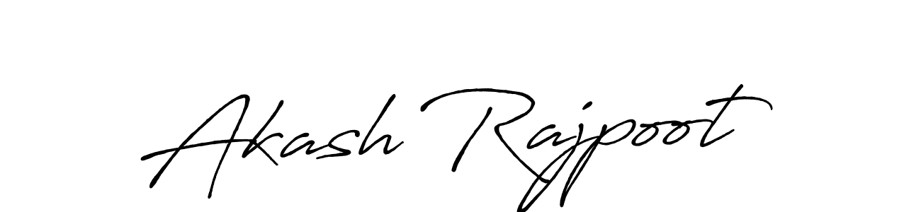 Create a beautiful signature design for name Akash Rajpoot. With this signature (Antro_Vectra_Bolder) fonts, you can make a handwritten signature for free. Akash Rajpoot signature style 7 images and pictures png