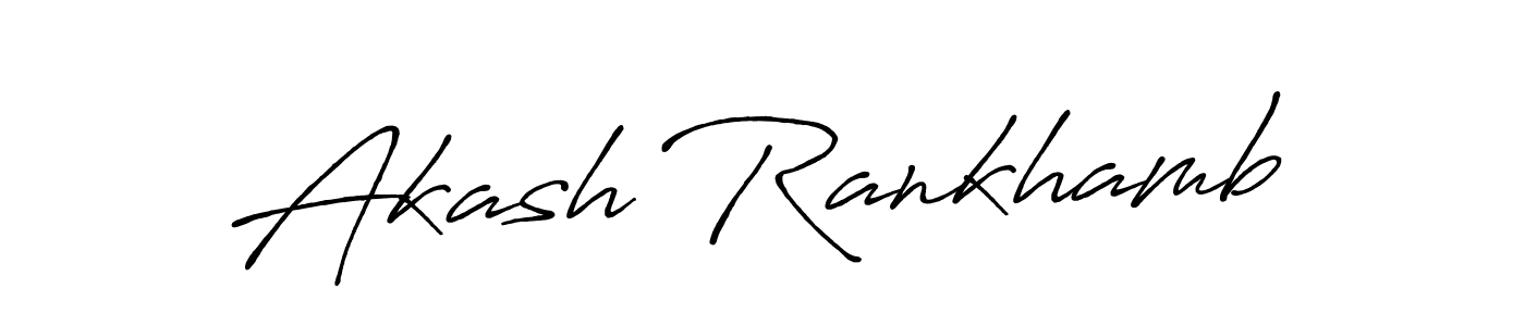 It looks lik you need a new signature style for name Akash Rankhamb. Design unique handwritten (Antro_Vectra_Bolder) signature with our free signature maker in just a few clicks. Akash Rankhamb signature style 7 images and pictures png