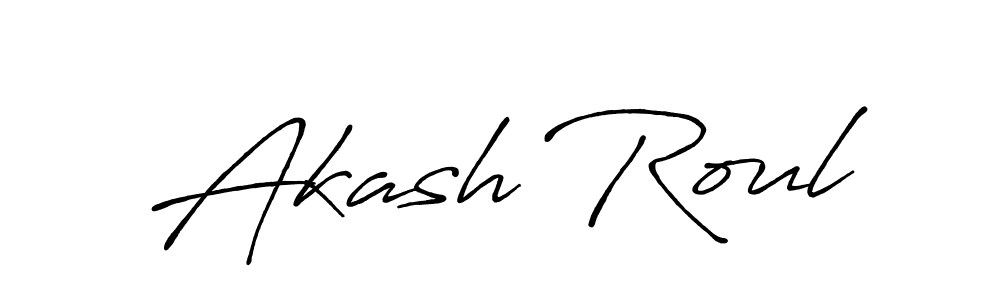 Akash Roul stylish signature style. Best Handwritten Sign (Antro_Vectra_Bolder) for my name. Handwritten Signature Collection Ideas for my name Akash Roul. Akash Roul signature style 7 images and pictures png