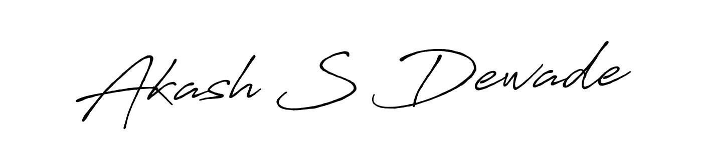 Akash S Dewade stylish signature style. Best Handwritten Sign (Antro_Vectra_Bolder) for my name. Handwritten Signature Collection Ideas for my name Akash S Dewade. Akash S Dewade signature style 7 images and pictures png