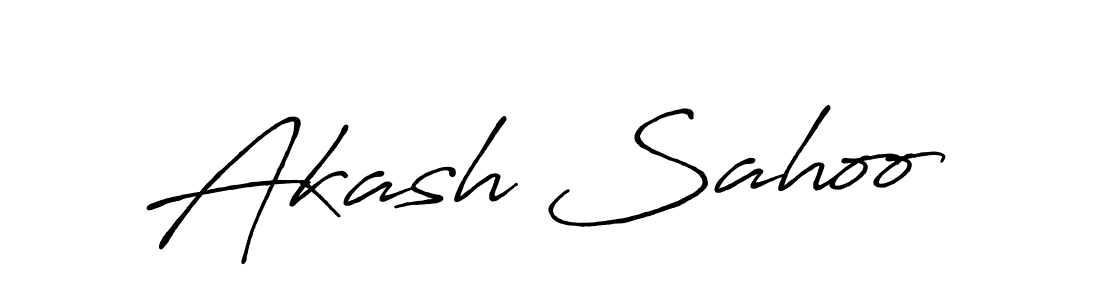 Design your own signature with our free online signature maker. With this signature software, you can create a handwritten (Antro_Vectra_Bolder) signature for name Akash Sahoo. Akash Sahoo signature style 7 images and pictures png