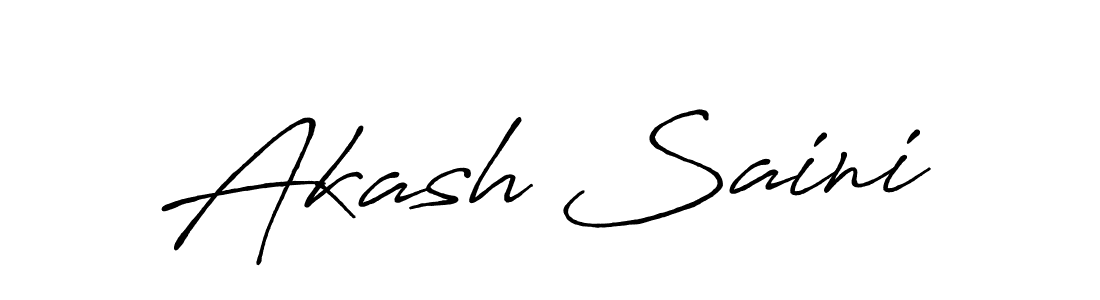 Similarly Antro_Vectra_Bolder is the best handwritten signature design. Signature creator online .You can use it as an online autograph creator for name Akash Saini. Akash Saini signature style 7 images and pictures png