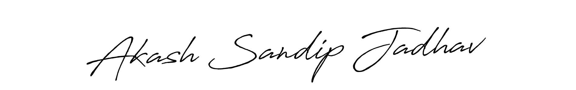 Use a signature maker to create a handwritten signature online. With this signature software, you can design (Antro_Vectra_Bolder) your own signature for name Akash Sandip Jadhav. Akash Sandip Jadhav signature style 7 images and pictures png