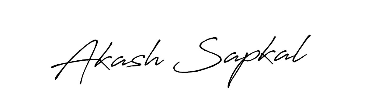 Antro_Vectra_Bolder is a professional signature style that is perfect for those who want to add a touch of class to their signature. It is also a great choice for those who want to make their signature more unique. Get Akash Sapkal name to fancy signature for free. Akash Sapkal signature style 7 images and pictures png