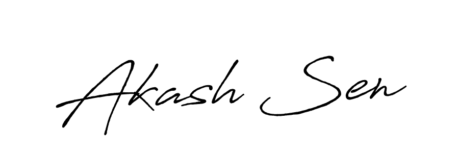 Antro_Vectra_Bolder is a professional signature style that is perfect for those who want to add a touch of class to their signature. It is also a great choice for those who want to make their signature more unique. Get Akash Sen name to fancy signature for free. Akash Sen signature style 7 images and pictures png