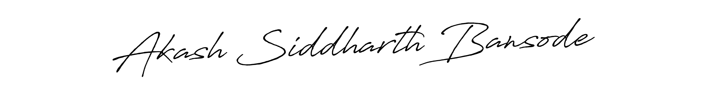 How to make Akash Siddharth Bansode name signature. Use Antro_Vectra_Bolder style for creating short signs online. This is the latest handwritten sign. Akash Siddharth Bansode signature style 7 images and pictures png