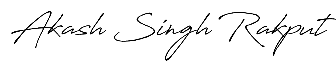 Style your name Akash Singh Rakput with confidence using Antro_Vectra_Bolder signature design. Simple, elegant, and ready for immediate document use. Akash Singh Rakput signature style 7 images and pictures png