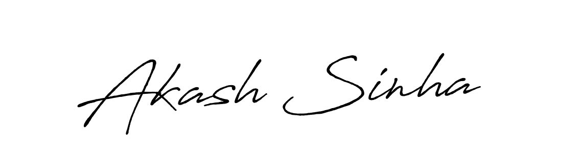 How to make Akash Sinha signature? Antro_Vectra_Bolder is a professional autograph style. Create handwritten signature for Akash Sinha name. Akash Sinha signature style 7 images and pictures png