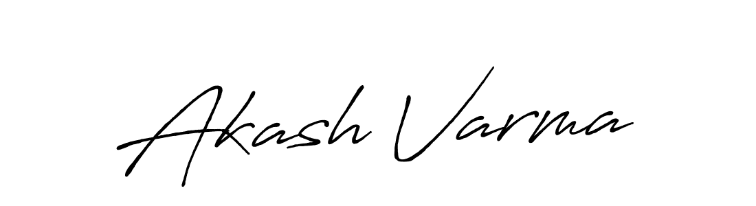 Akash Varma stylish signature style. Best Handwritten Sign (Antro_Vectra_Bolder) for my name. Handwritten Signature Collection Ideas for my name Akash Varma. Akash Varma signature style 7 images and pictures png