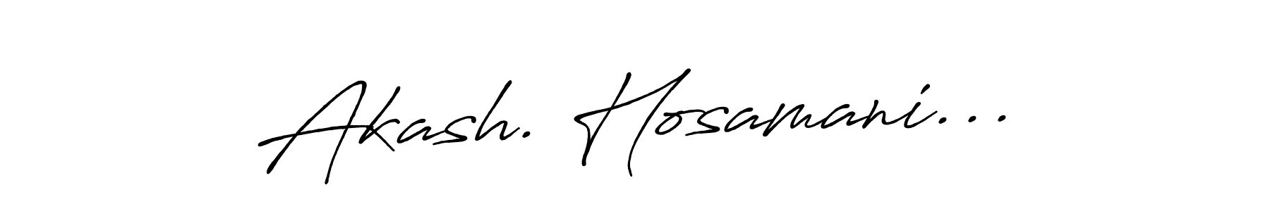 Use a signature maker to create a handwritten signature online. With this signature software, you can design (Antro_Vectra_Bolder) your own signature for name Akash. Hosamani.... Akash. Hosamani... signature style 7 images and pictures png