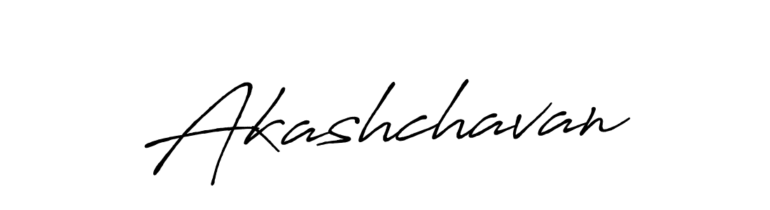 Design your own signature with our free online signature maker. With this signature software, you can create a handwritten (Antro_Vectra_Bolder) signature for name Akashchavan. Akashchavan signature style 7 images and pictures png