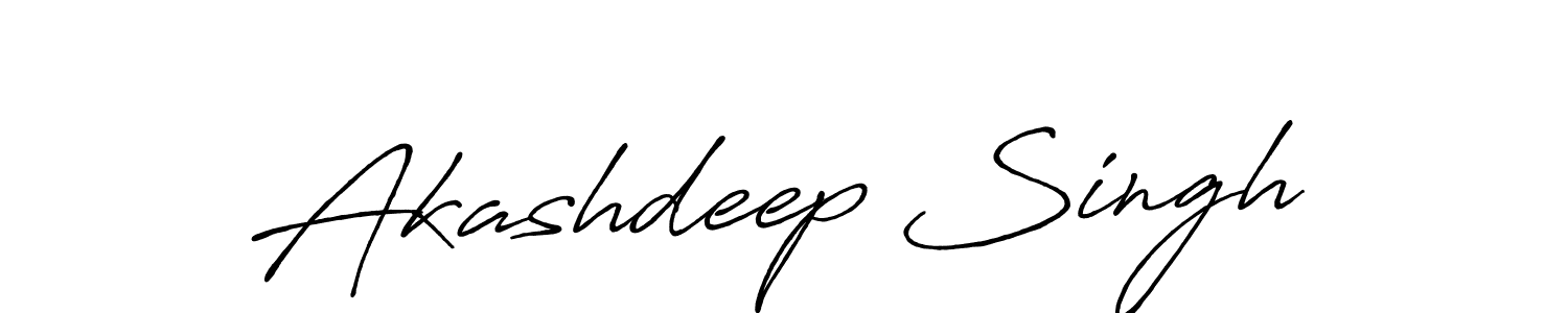 Create a beautiful signature design for name Akashdeep Singh. With this signature (Antro_Vectra_Bolder) fonts, you can make a handwritten signature for free. Akashdeep Singh signature style 7 images and pictures png