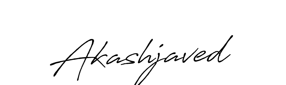 Make a beautiful signature design for name Akashjaved. With this signature (Antro_Vectra_Bolder) style, you can create a handwritten signature for free. Akashjaved signature style 7 images and pictures png