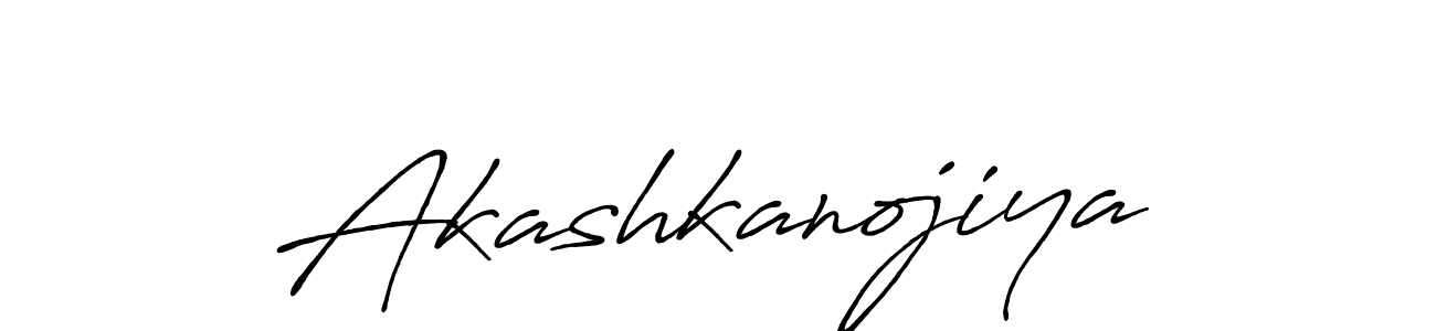 Also we have Akashkanojiya name is the best signature style. Create professional handwritten signature collection using Antro_Vectra_Bolder autograph style. Akashkanojiya signature style 7 images and pictures png