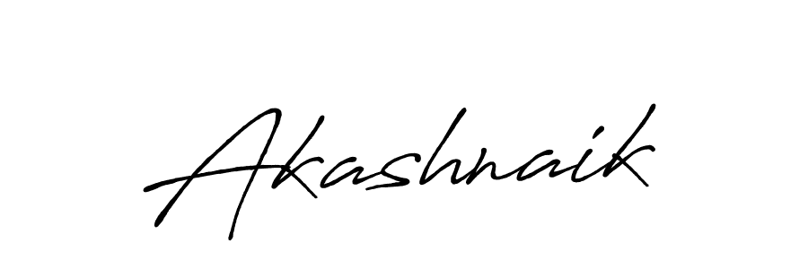 Make a beautiful signature design for name Akashnaik. With this signature (Antro_Vectra_Bolder) style, you can create a handwritten signature for free. Akashnaik signature style 7 images and pictures png