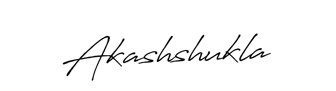 Use a signature maker to create a handwritten signature online. With this signature software, you can design (Antro_Vectra_Bolder) your own signature for name Akashshukla. Akashshukla signature style 7 images and pictures png