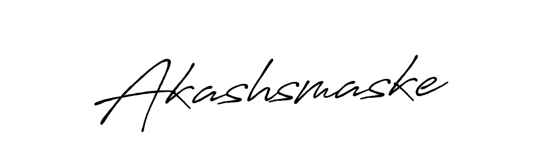 Design your own signature with our free online signature maker. With this signature software, you can create a handwritten (Antro_Vectra_Bolder) signature for name Akashsmaske. Akashsmaske signature style 7 images and pictures png