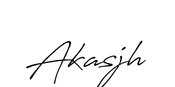 Create a beautiful signature design for name Akasjh. With this signature (Antro_Vectra_Bolder) fonts, you can make a handwritten signature for free. Akasjh signature style 7 images and pictures png