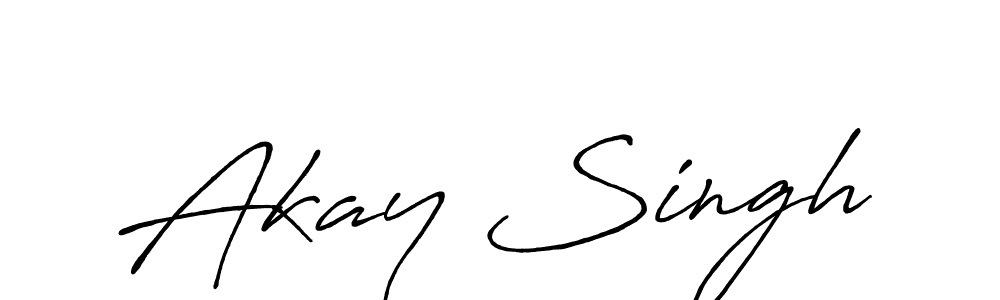 It looks lik you need a new signature style for name Akay Singh. Design unique handwritten (Antro_Vectra_Bolder) signature with our free signature maker in just a few clicks. Akay Singh signature style 7 images and pictures png