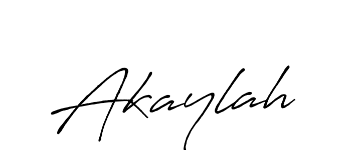 Create a beautiful signature design for name Akaylah. With this signature (Antro_Vectra_Bolder) fonts, you can make a handwritten signature for free. Akaylah signature style 7 images and pictures png
