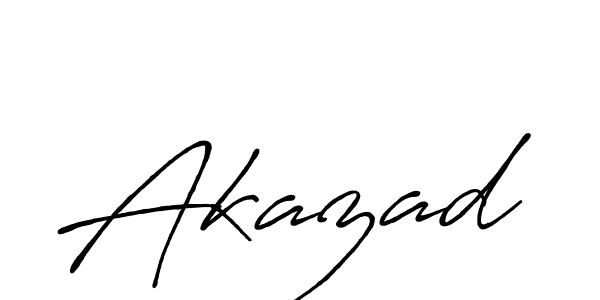 It looks lik you need a new signature style for name Akazad. Design unique handwritten (Antro_Vectra_Bolder) signature with our free signature maker in just a few clicks. Akazad signature style 7 images and pictures png