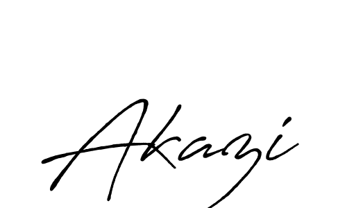 Akazi stylish signature style. Best Handwritten Sign (Antro_Vectra_Bolder) for my name. Handwritten Signature Collection Ideas for my name Akazi. Akazi signature style 7 images and pictures png