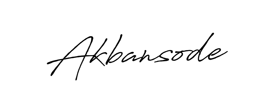 Use a signature maker to create a handwritten signature online. With this signature software, you can design (Antro_Vectra_Bolder) your own signature for name Akbansode. Akbansode signature style 7 images and pictures png