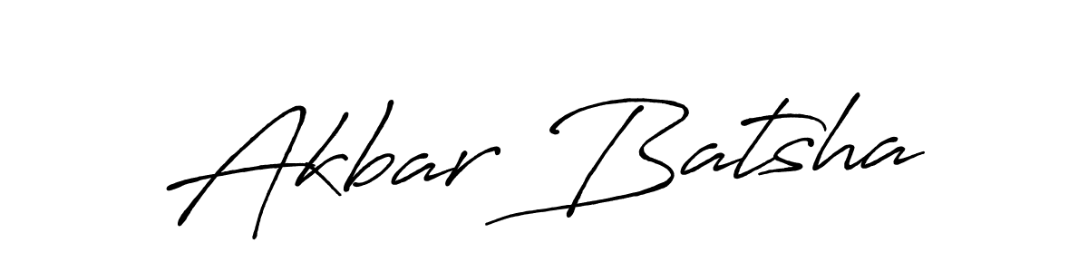 Create a beautiful signature design for name Akbar Batsha. With this signature (Antro_Vectra_Bolder) fonts, you can make a handwritten signature for free. Akbar Batsha signature style 7 images and pictures png