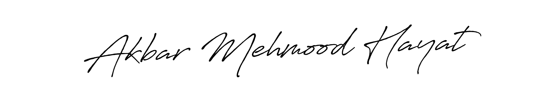Design your own signature with our free online signature maker. With this signature software, you can create a handwritten (Antro_Vectra_Bolder) signature for name Akbar Mehmood Hayat. Akbar Mehmood Hayat signature style 7 images and pictures png