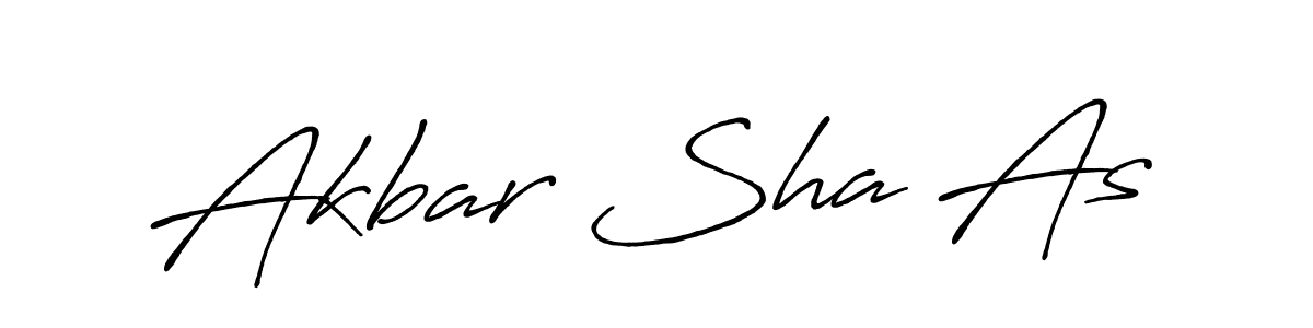 Create a beautiful signature design for name Akbar Sha As. With this signature (Antro_Vectra_Bolder) fonts, you can make a handwritten signature for free. Akbar Sha As signature style 7 images and pictures png