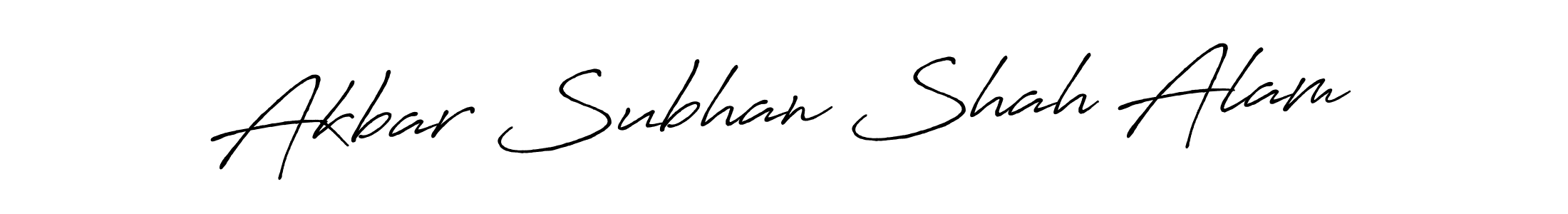 Also You can easily find your signature by using the search form. We will create Akbar Subhan Shah Alam name handwritten signature images for you free of cost using Antro_Vectra_Bolder sign style. Akbar Subhan Shah Alam signature style 7 images and pictures png