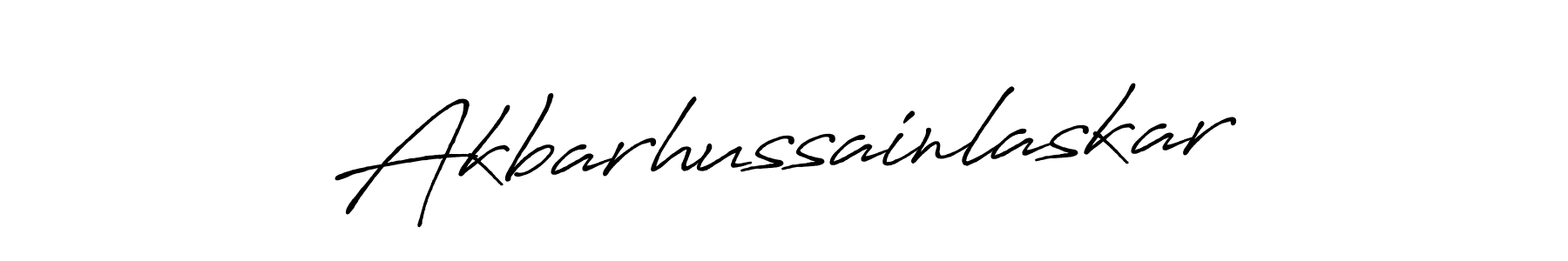 Also we have Akbarhussainlaskar name is the best signature style. Create professional handwritten signature collection using Antro_Vectra_Bolder autograph style. Akbarhussainlaskar signature style 7 images and pictures png