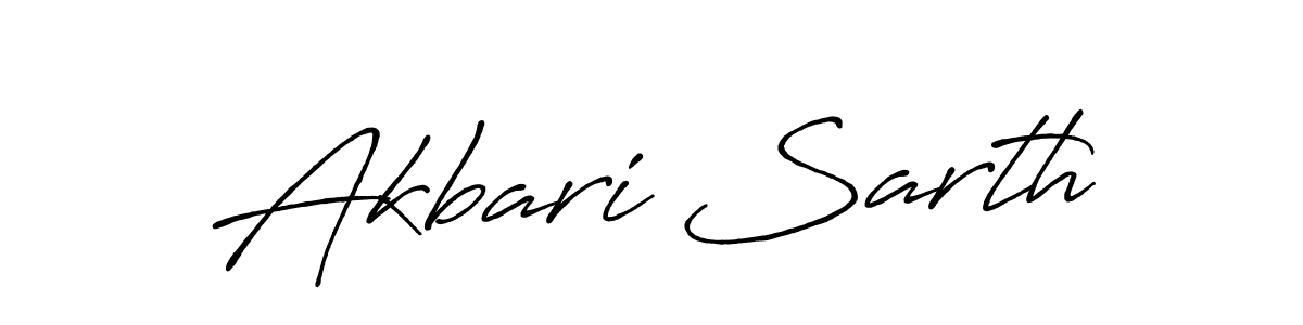 Antro_Vectra_Bolder is a professional signature style that is perfect for those who want to add a touch of class to their signature. It is also a great choice for those who want to make their signature more unique. Get Akbari Sarth name to fancy signature for free. Akbari Sarth signature style 7 images and pictures png