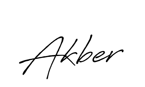 Make a beautiful signature design for name Akber. With this signature (Antro_Vectra_Bolder) style, you can create a handwritten signature for free. Akber signature style 7 images and pictures png