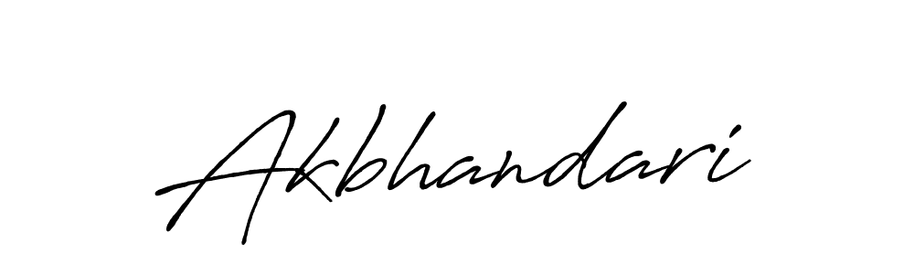 Akbhandari stylish signature style. Best Handwritten Sign (Antro_Vectra_Bolder) for my name. Handwritten Signature Collection Ideas for my name Akbhandari. Akbhandari signature style 7 images and pictures png