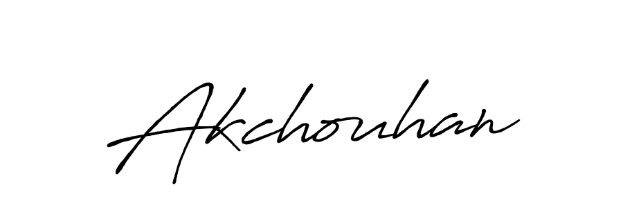 Design your own signature with our free online signature maker. With this signature software, you can create a handwritten (Antro_Vectra_Bolder) signature for name Akchouhan. Akchouhan signature style 7 images and pictures png