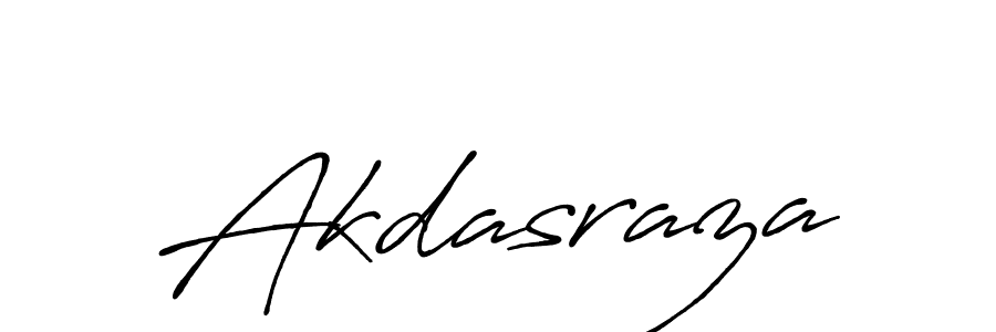 Make a beautiful signature design for name Akdasraza. With this signature (Antro_Vectra_Bolder) style, you can create a handwritten signature for free. Akdasraza signature style 7 images and pictures png