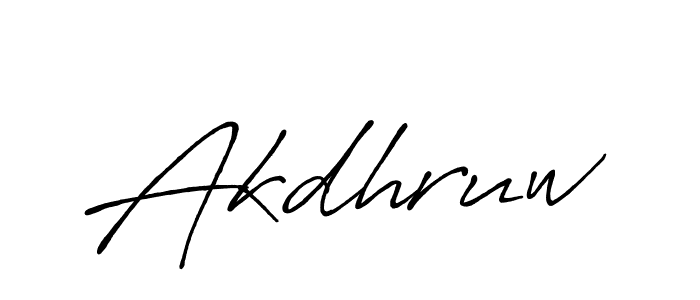 Create a beautiful signature design for name Akdhruw. With this signature (Antro_Vectra_Bolder) fonts, you can make a handwritten signature for free. Akdhruw signature style 7 images and pictures png