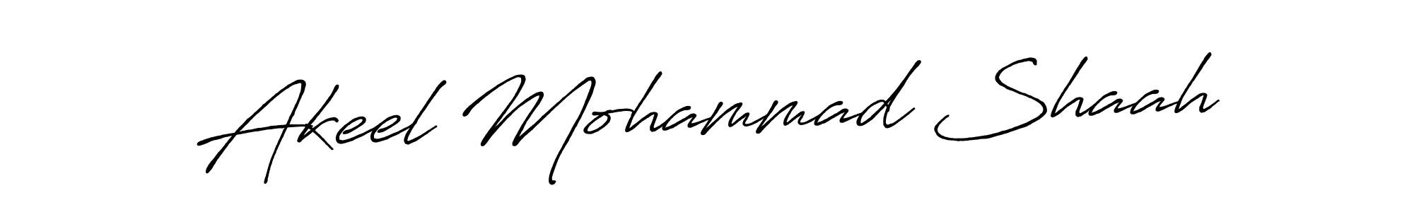 Design your own signature with our free online signature maker. With this signature software, you can create a handwritten (Antro_Vectra_Bolder) signature for name Akeel Mohammad Shaah. Akeel Mohammad Shaah signature style 7 images and pictures png