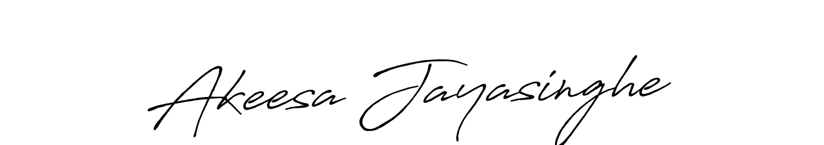 The best way (Antro_Vectra_Bolder) to make a short signature is to pick only two or three words in your name. The name Akeesa Jayasinghe include a total of six letters. For converting this name. Akeesa Jayasinghe signature style 7 images and pictures png